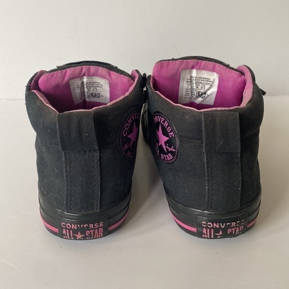 Converse black and pink youth girls size 3 - Picture 4 of 10